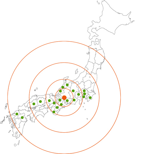 藤谷は日本各地、30都道府県で収集運搬の許可を保持