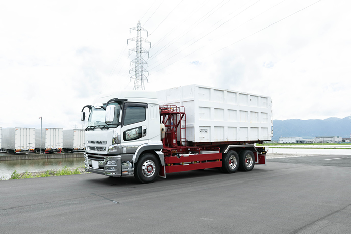 脱着装置付大型コンテナ車(30㎥)写真